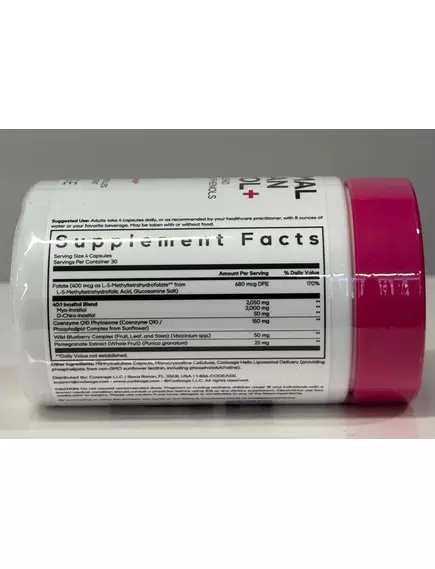 CodeAge Liposomal Ovarian Inositol / Ліпосомальний інозитол здоров'я яєчників 120 капсул, фото 10 від магазину біодобавок nutrido.shop