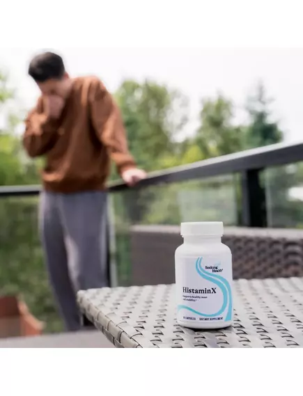 SEEKING HEALTH HISTAMINX / ГІСТАМІН X ПІДТРИМКА ПІД ЧАС СЕЗОННОЇ АЛЕРГІЇ 60 КАПСУЛ, фото 9 від магазину біодобавок nutrido.shop