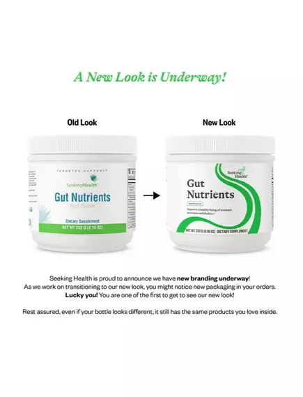 SEEKING HEALTH GUT NUTRIENTS / ПІДТРИМКА СЛИЗОВОЇ ОБОЛОНКИ ШКТ З Л-ГЛУТАМІНОМ 228 Г, фото 3 від магазину біодобавок nutrido.shop