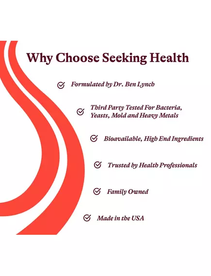 SEEKING HEALTH B COMPLEX MF / БЕЗМЕТИЛЬНИЙ КОМПЛЕКС ВІТАМІНІВ ГРУПИ Б 100 КАПСУЛ, фото 10 від магазину біодобавок nutrido.shop
