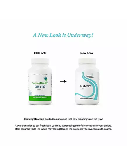 SEEKING HEALTH DIM + I3C / ДІМ + ІНДОЛ ЗДОРОВИЙ МЕТАБОЛІЗМ ЕСТРОГЕНУ 60 КАПСУЛ, фото 2 від магазину біодобавок nutrido.shop