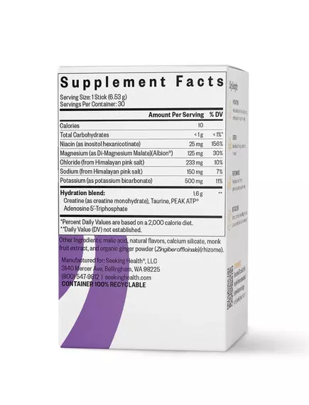 Seeking Health Optimal Electrolyte Berry / Оптимальные электролиты ягодный вкус 30 саше, фото 3 в магазине биодобавок nutrido.shop