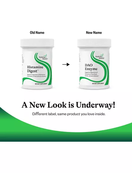 SEEKING HEALTH DAO ENZYME (FORMERLY HISTAMINE DIGEST) / БЛОКУВАННЯ ГІСТАМІНУ ДАО 30.000 30 КАПСУЛ, фото 2 від магазину біодобавок nutrido.shop