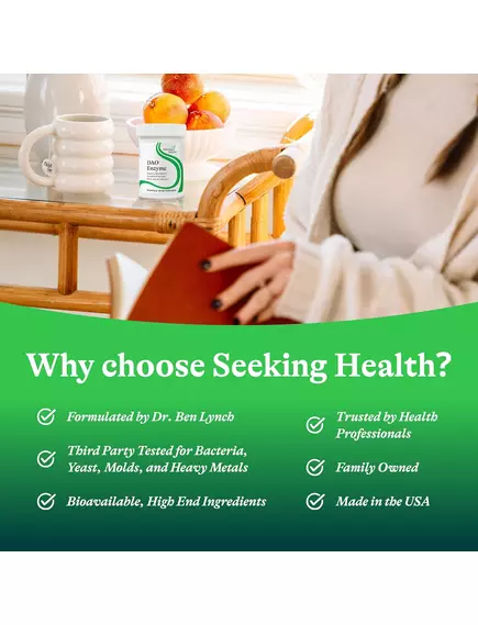 SEEKING HEALTH DAO ENZYME (FORMERLY HISTAMINE DIGEST) / БЛОКУВАННЯ ГІСТАМІНУ ДАО 30.000 30 КАПСУЛ, фото 7 від магазину біодобавок nutrido.shop