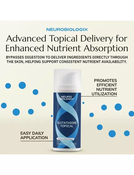 NEUROBIOLOGIX GLUTATHIONE TOPICAL PRO / ГЛУТАТІОН КРЕМ ТОПІЧНИЙ 90 МЛ, фото 7 від магазину біодобавок nutrido.shop