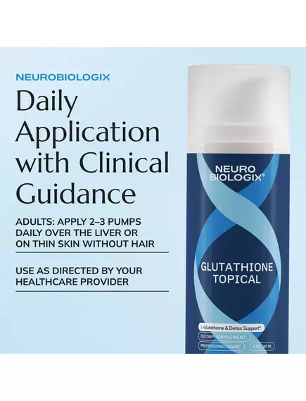 NEUROBIOLOGIX GLUTATHIONE TOPICAL PRO / ГЛУТАТІОН КРЕМ ТОПІЧНИЙ 90 МЛ, фото 8 від магазину біодобавок nutrido.shop