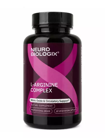 NEUROBIOLOGIX L-ARGININE COMPLEX / Л-АРГІНІН ПІДТРИМКА СИНТЕЗУ ОКСИДУ АЗОТУ 60 КАПСУЛ, фото 3 від магазину біодобавок nutrido.shop