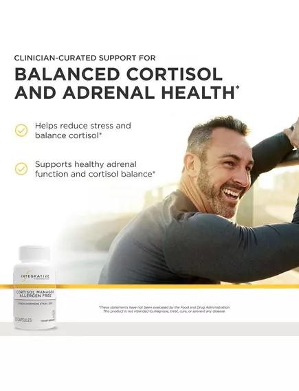Integrative Therapeutics Cortisol Manager Allergen Free / Здоровий рівень кортизолу 30 капсул, фото 10 від магазину біодобавок nutrido.shop