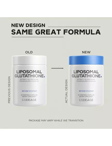 CODEAGE LIPOSOMAL GLUTATHIONE / ЛІПОСОМАЛЬНИЙ ГЛУТАТІОН 60 КАПСУЛ, фото 12 від магазину біодобавок nutrido.shop