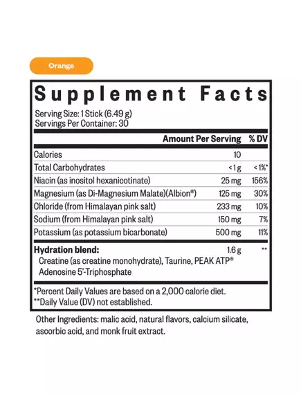 Seeking Health Optimal Electrolyte Orange / Оптимальные электролиты апельсиновый вкус 30 саше, фото 2 в магазине биодобавок nutrido.shop