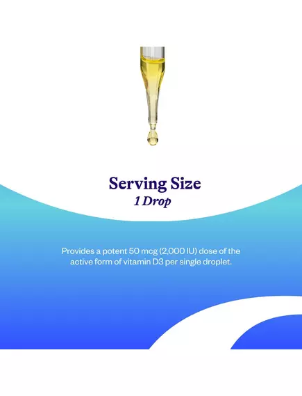 Seeking Health Optimal Vitamin D Drops / Витамин Д3 жидкий на основе оливкового масла 30 мл, фото 4 в магазине биодобавок nutrido.shop