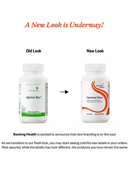 Seeking Health Optimal Man / Мультивитамины для мужчин 120 капсул, фото 2 в магазине биодобавок nutrido.shop