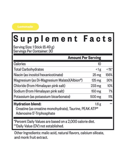 Seeking Health Optimal Electrolyte Lemonad / Оптимальные электролиты вкус лимонада 30 саше, фото 2 в магазине биодобавок nutrido.shop