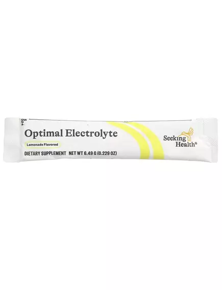 Seeking Health Optimal Electrolyte Lemonad / Оптимальные электролиты вкус лимонада 30 саше, фото 3 в магазине биодобавок nutrido.shop