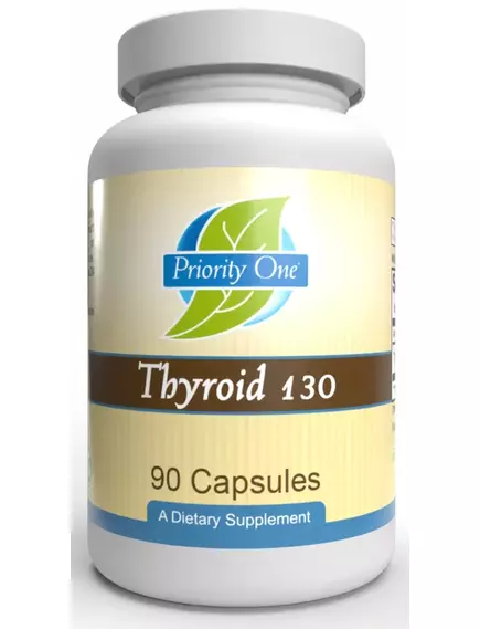Priority One Thyroid / Щитовидная железа 130 мг 90 капсул, фото 6 в магазине биодобавок nutrido.shop