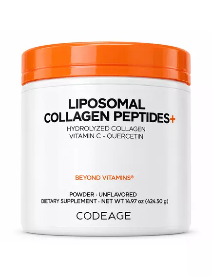 CodeAge Liposomal Collagen Peptides+ / Липосомальные пептиды коллагена типа I и III 424,5 г, фото 9 в магазине биодобавок nutrido.shop