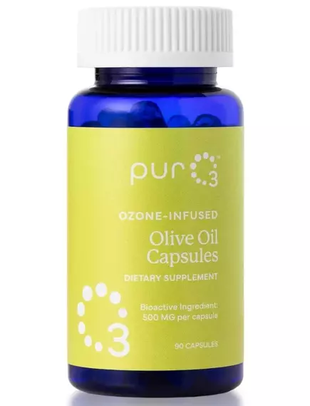 PURO3 OZONATED OLIVE OIL CAPSULES / ОЗОНОВАНА ОЛИВКОВА ОЛІЯ 500 МГ 90 КАПСУЛ, фото 3 від магазину біодобавок nutrido.shop