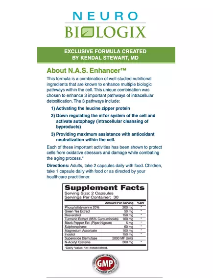 NEUROBIOLOGIX INTRACELLULAR DETOX COMPLEX / ПІДТРИМКА ВНУТРІШНЬОКЛІТИННОЇ ДЕТОКСИКАЦІЇ 60 КАПСУЛ, фото 4 від магазину біодобавок nutrido.shop