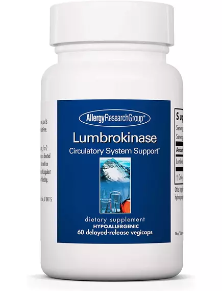 Allergy Research Lumbrokinase / Люмброкиназа замедленного высвобождения 60 капсул в магазине биодобавок nutrido.shop