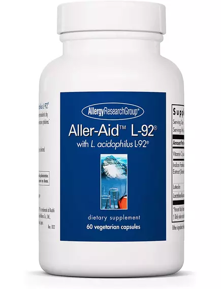 Allergy Research Aller-Aid L-92 / Поддержка при сезонной аллергии 60 капсул в магазине биодобавок nutrido.shop