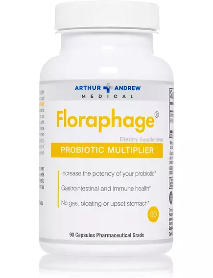 Arthur Andrew Floraphage / Флорафаг пробиотик с бактерофагами 90 капсул в магазине биодобавок nutrido.shop