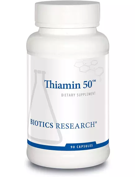BIOTICS RESEARCH THIAMIN-50 / ВІТАМІН Б1 ТІАМІН 50 МГ 90 КАПСУЛ від магазину біодобавок nutrido.shop