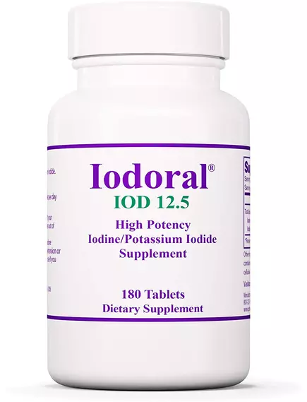 Optimox Iodoral / Йодорал йод 12,5 мг 180 таблеток в магазине биодобавок nutrido.shop