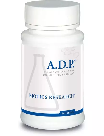 Biotics Research A.D.P. / Масло орегано для борьбы с избыточной бактериальной флорой 60 капсул в магазине биодобавок nutrido.shop