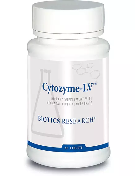 BIOTICS RESEARCH CYTOZYME-LV (NEONATAL LIVER) / ПЕЧІНКА НЕОНАТАЛЬНА 60 ТАБЛЕТОК від магазину біодобавок nutrido.shop