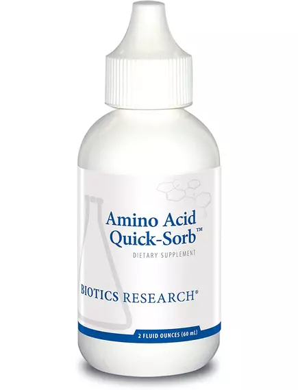 Biotics Research Amino Acid Quick-Sorb / Девять L-аминокислот в свободной форме 60 мл в магазине биодобавок nutrido.shop