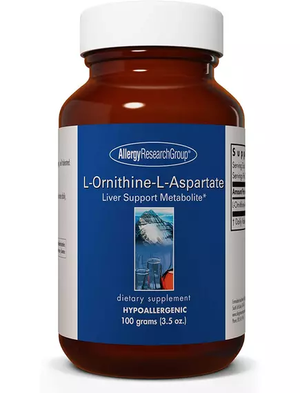 ALLERGY RESEARCH L-ORNITHINE-L-ASPARTATE / L-ОРНІТІН-L-АСПАРТА 100 ГРАМ від магазину біодобавок nutrido.shop