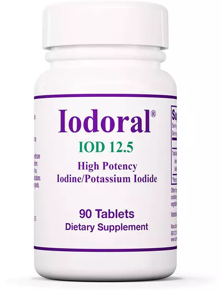 Optimox Iodoral / Йодорал йод 12,5 мг 90 таблеток в магазине биодобавок nutrido.shop