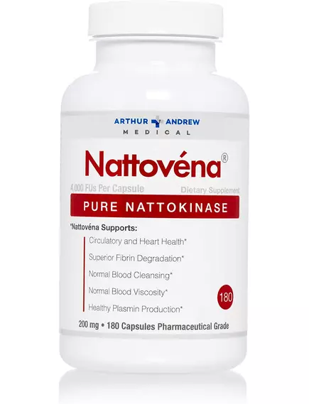 Arthur Andrew Nattovena / Наттокиназа для здоровья сердечно-сосудистой системы 180 капсул в магазине биодобавок nutrido.shop