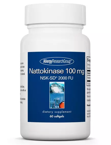 ALLERGY RESEARCH NATTOKINASE / НАТТОКІНАЗА NSK-SD 100 МГ 60 КАПСУЛ від магазину біодобавок nutrido.shop