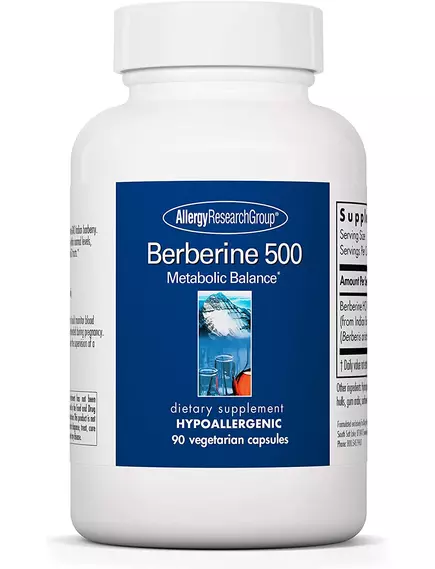 ALLERGY RESEARCH BERBERINE / БЕРБЕРИН 500 МГ 90 КАПСУЛ від магазину біодобавок nutrido.shop