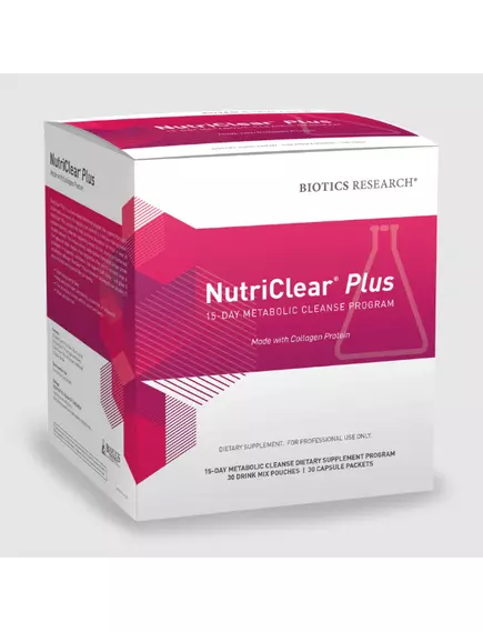 Biotics Research NutriClear Plus Collagen Protein / Детокс программа на 15 дней с коллагеном в магазине биодобавок nutrido.shop