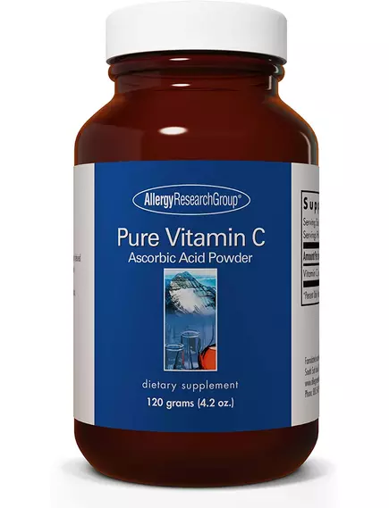 Allergy Research Pure Vitamin C Ascorbic Acid / Витамин С в виде аскорбиновой кислоты порошок 120 гр в магазине биодобавок nutrido.shop