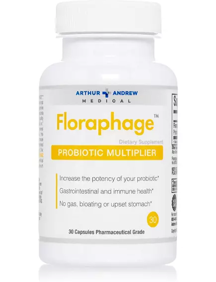 Arthur Andrew Floraphage / Флорафаг пробиотик с бактерофагами 30 капсул в магазине биодобавок nutrido.shop