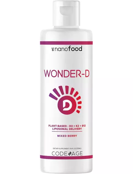 CodeAge Liposomal Wonder-D / Растительный липосомальный жидкий витамин Д3 + К2 225 мл в магазине биодобавок nutrido.shop