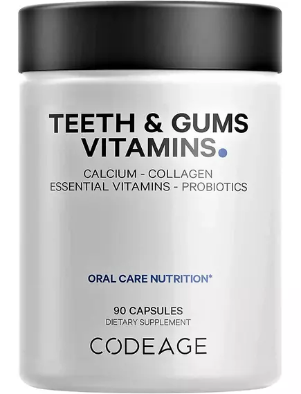 CodeAge Teeth & Gums Vitamins / Витамины для здоровья зубов и десен 90 капсул в магазине биодобавок nutrido.shop