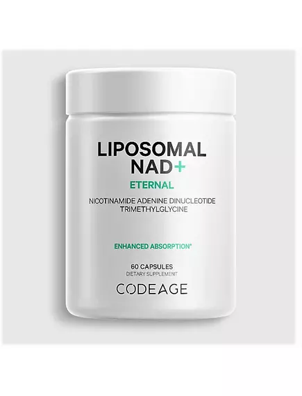 CodeAge Liposomal NAD+ / Липосомальный НАД+ поддержка выработки клеточной энергии 60 капсул в магазине биодобавок nutrido.shop