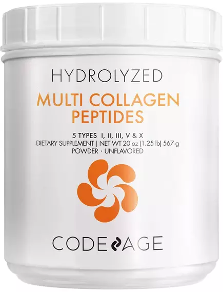 CodeAge Hydrolyzed Multi Collagen Peptides / Пептиды коллагена 5 типов + 18 аминокислот 567 г в магазине биодобавок nutrido.shop