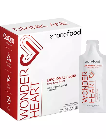 CodeAge Liposomal Wonder Heart Liquid CoQ10 / Липосомальный Коэнзим Ку10 30 саше в магазине биодобавок nutrido.shop
