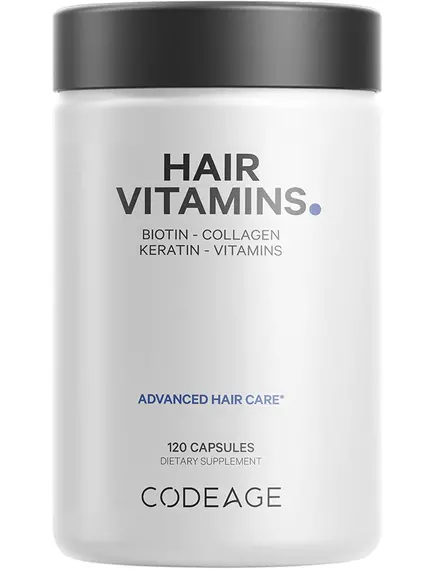 CodeAge Hair Vitamins / Витамины для волос 120 капсул в магазине биодобавок nutrido.shop