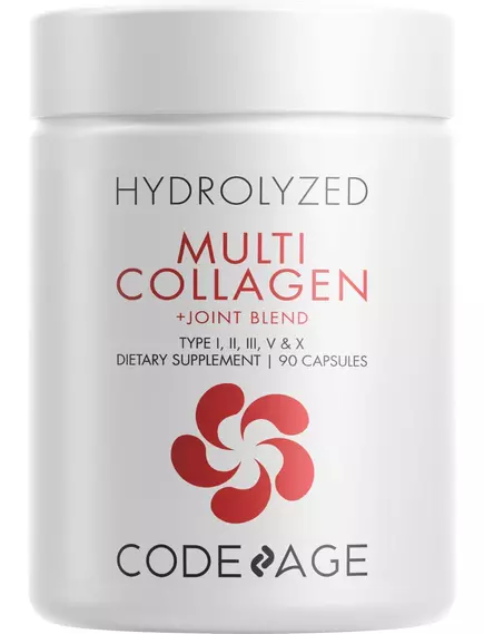 CodeAge Multi Collagen Protein + Joint Capsules / 5 типов коллагена + смесь для суставов 90 капсул в магазине биодобавок nutrido.shop