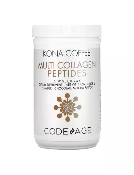Codeage Multi Collagen Peptides Powder Mocha / Пептиды коллагена 5 типов со вкусом кофе Мокка 408 гр в магазине биодобавок nutrido.shop