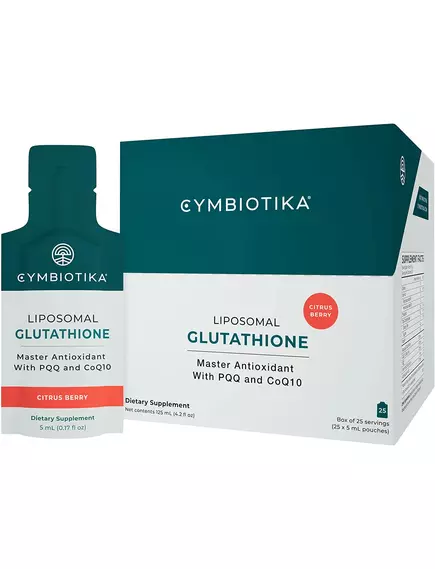 Cymbiotika Liposomal Glutathione / Липосомальный глутатион 25 саше в магазине биодобавок nutrido.shop