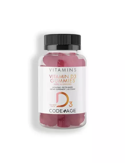 CodeAge Vitamin D3 Gummies / Витамин Д3 2500 МЕ жевательный 60 шт в магазине биодобавок nutrido.shop