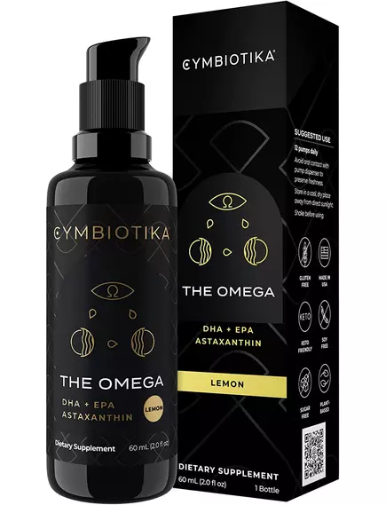 Cymbiotika The Omega / Омега-3 жидкая веган 60 мл в магазине биодобавок nutrido.shop