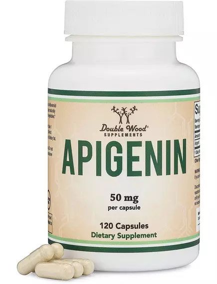 Double Wood Apigenin / Апигенин антиоксидант, онкопротекция 50 мг 120 капсул в магазине биодобавок nutrido.shop